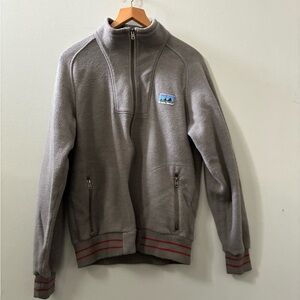 Patagonia Men’s Better Sweater Full Zip Fleece Gray Grey Track Jacket Coat Cuffs